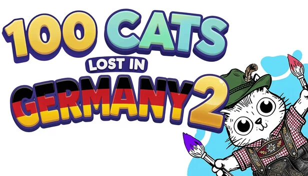 100只猫迷失在德国2：寻找与涂色（100 Cats Lost in Germany 2 Find & Color） 游戏封面