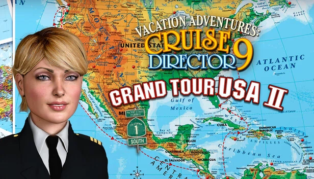 度假冒险：邮轮总监9 美国大巡游2 收藏版（Vacation Adventures: Cruise Director 9 Grand Tour USA 2 Collector's Edition） 游戏封面