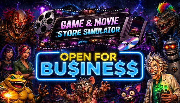 开业大吉：游戏与电影商店模拟器（OPEN FOR BUSINESS: Game & Movie Store Simulator） 游戏封面