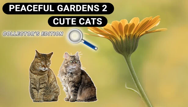 宁静花园2：可爱猫咪 - 隐藏物品收藏版（Peaceful Gardens 2: Cute Cats - Hidden Objects Collector's Edition） 游戏封面