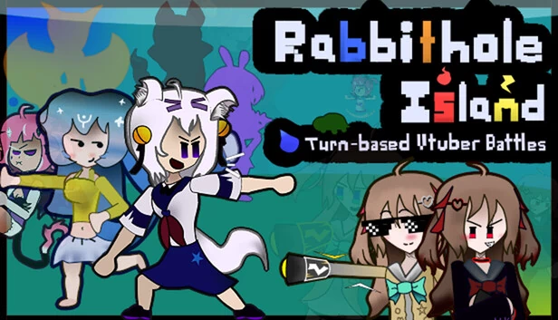RabbitHole Island：回合制Vtuber战斗（RabbitHole Island : Turn-based Vtuber Battles） 游戏封面