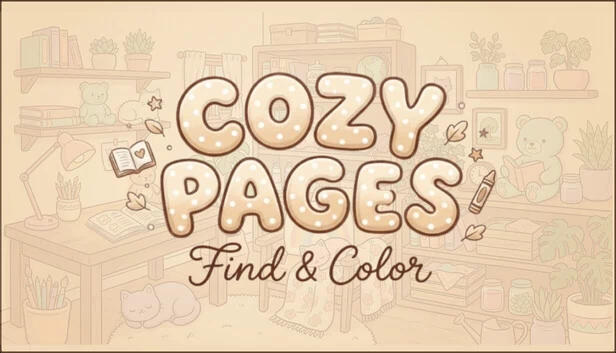 温馨页面：寻找与涂色（Cozy Pages: Find & Color） 游戏封面