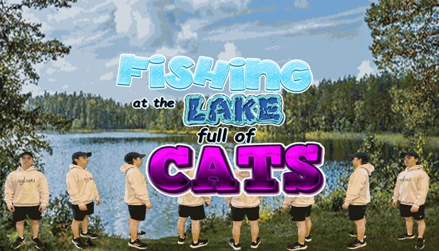满湖猫咪钓鱼(Fishing at the Lake Full of Cats) 游戏封面