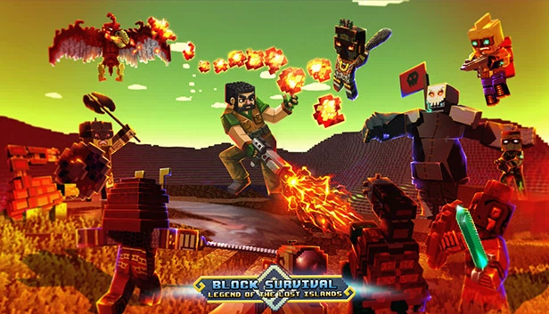 方块生存：失落岛屿传奇（Block Survival: Legend of the Lost Islands） 游戏封面