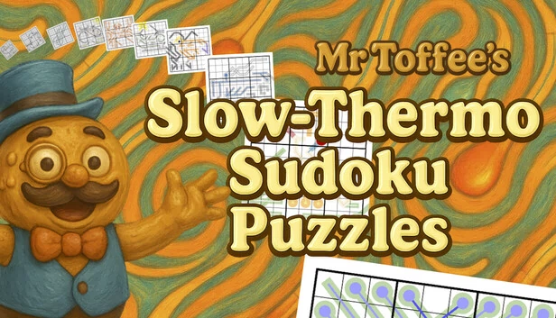 托菲先生的慢热数独谜题（Mr Toffee's Slow-Thermo Sudoku Puzzles） 游戏封面