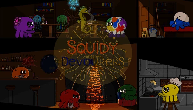 鱿鱼与吞噬者（Squidy and the Devourers） 游戏封面