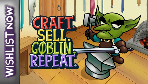 制作。出售。哥布林。重复。（Craft. Sell. Goblin. Repeat.） 游戏封面