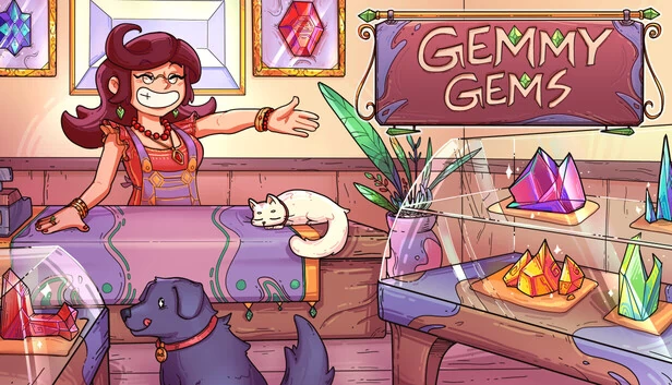 宝石小镇：温馨商店模拟（Gemmy Gems: A Cozy Shop Sim） 游戏封面