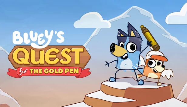 Bluey：寻找金笔（Bluey's Quest For The Gold Pen） 游戏封面