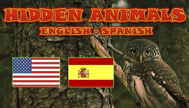 隐藏的动物：英语 - 西班牙语（Hidden Animals: English - Spanish） 游戏封面