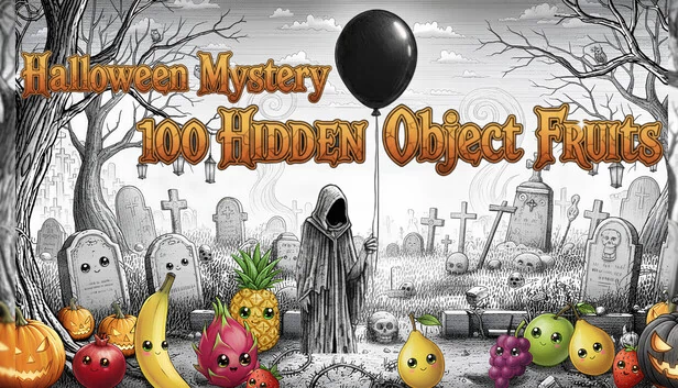 万圣节之谜:100个隐藏水果(Halloween Mystery: 100 Hidden Object Fruits) 游戏封面