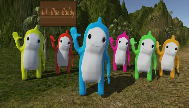 小蓝伙伴（Lil' Blue Buddy） 游戏封面