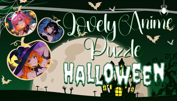 可爱动漫拼图:万圣节(Lovely Anime Puzzle: Halloween) 游戏封面