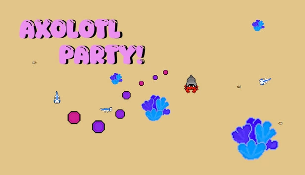 六角恐龙派对！（Axolotl Party!） 游戏封面