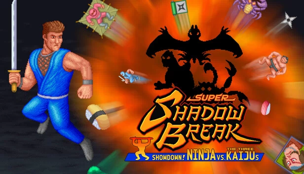 超级暗影粉碎：对决！忍者大战三只怪兽（Super Shadow Break : Showdown! NINJA VS The Three KAIJUs） 游戏封面