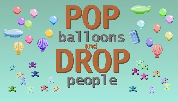 戳破气球让人掉落（Pop Balloons and Drop People） 游戏封面