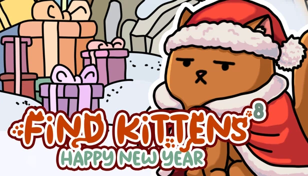 寻找小猫8:新年快乐 🎄🥂🎅(FIND KITTENS 8: Happy New Year 🎄🥂🎅) 游戏封面