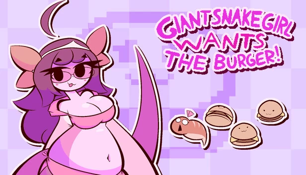 巨蛇女孩想要汉堡！（Giant Snake Girl wants The Burger!） 游戏封面