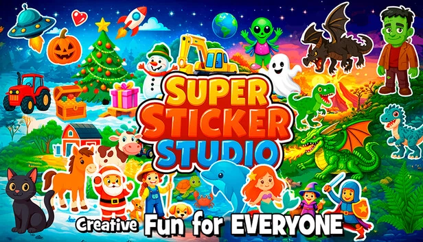 超级贴纸工作室 - 创意乐趣人人享（Super Sticker Studio - Creative Fun for Everyone） 游戏封面