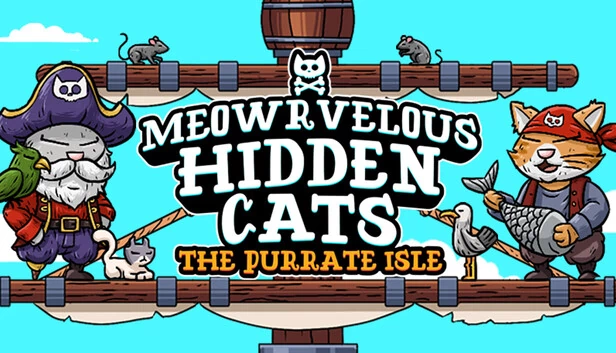 喵不可言的海盗猫 - 寻物游戏（Meowrvelous Pirate Cats - A Hidden Object Game） 游戏封面