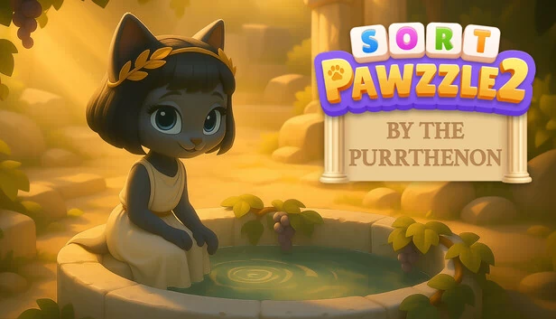 整理爪谜2：帕特农喵庙（Sort Pawzzle 2: By the Purrthenon） 游戏封面
