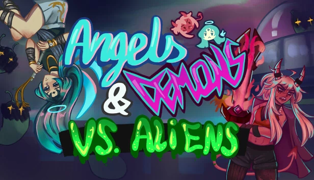 天使与恶魔大战外星人（Angels and Demons vs. Aliens） 游戏封面