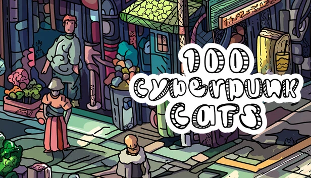 100 赛博朋克猫（100 Cyberpunk Cats） 游戏封面
