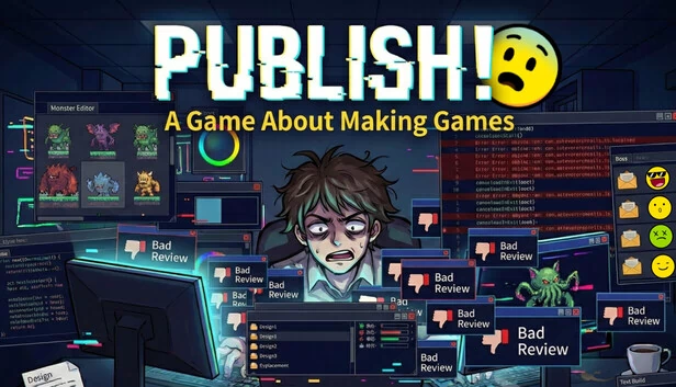 Publish! 一款关于制作游戏的游戏（Publish! A Game About Making Games） 游戏封面