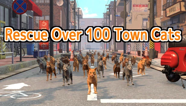 拯救100多只城镇猫咪（Rescue Over 100 Town Cats） 游戏封面