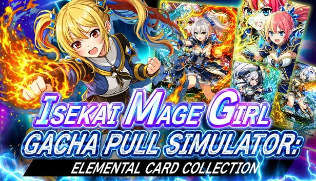 异世界法师少女抽卡模拟器：元素卡牌收集（Isekai Mage Girl Gacha Pull Simulator: Elemental Card Collection） 游戏封面