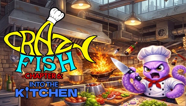 疯狂鱼 第6章：进入厨房（CrazyFish Chapter 6: Into the Kitchen） 游戏封面