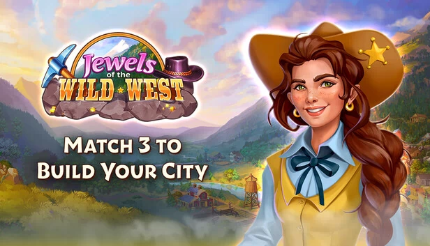 狂野西部宝石：三消建城（Jewels of the Wild West: Match 3 to Build Your City） 游戏封面