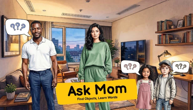 问问妈妈：找物品，学单词（Ask Mom: Find Objects, Learn Words） 游戏封面