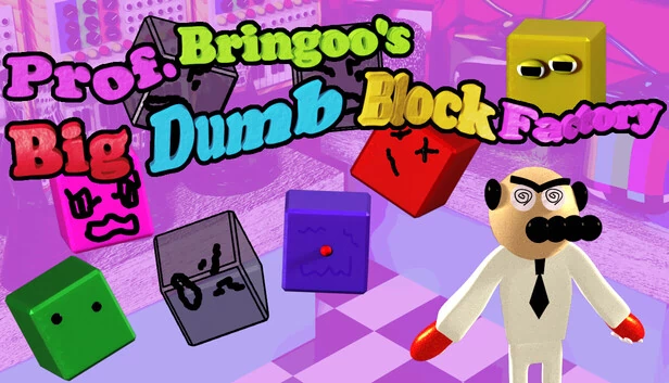 布林古教授的大型傻瓜方块工厂（Prof. Bringoo's Big Dumb Block Factory） 游戏封面