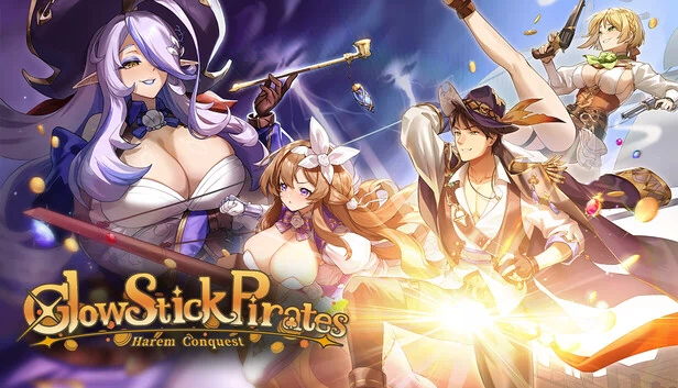 荧光棒海盗：后宫征服（Glowstick Pirates: Harem Conquest） 游戏封面