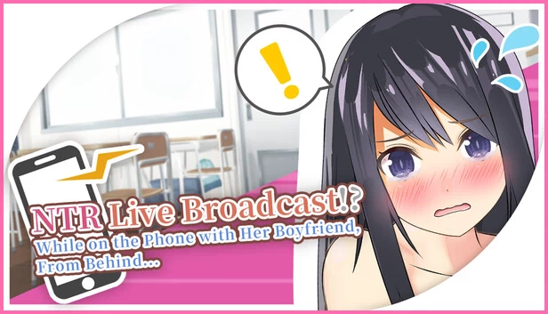 NTR直播！？与男友通话时从背后...（NTR Live Broadcast!? While on Phone with Her Boyfriend, From Behind...） 游戏封面
