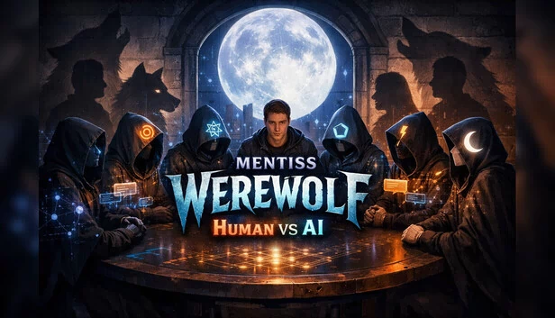 Mentiss 狼人杀：人类 vs AI（Mentiss Werewolf: Human vs AI） 游戏封面