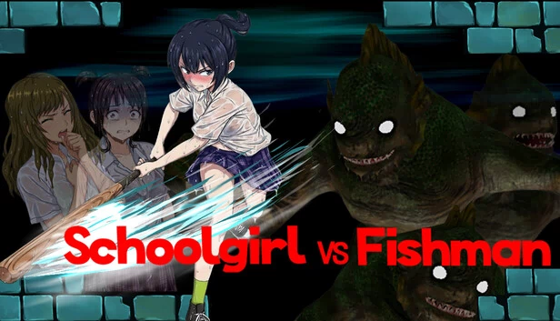 女学生大战鱼人（Schoolgirl vs Fishman） 游戏封面
