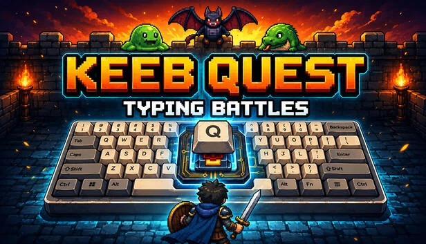 键盘任务：打字对战（Keeb Quest: Typing Battles） 游戏封面