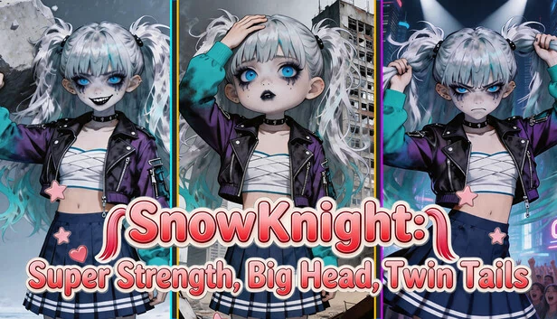 雪骑士：超级力量，大头，双马尾（SnowKnight: Super Strength, Big Head, Twin Tails） 游戏封面