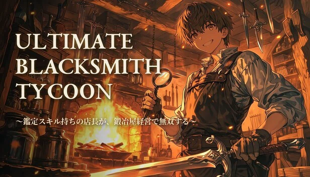 终极铁匠大亨 ~鉴定师-店主征服铁匠行业~（Ultimate Blacksmith Tycoon ~The Appraiser-Shopkeeper Conquers the Blacksmith Trade~） 游戏封面