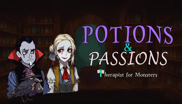药水与激情：怪物治疗师（Potions & Passions: Therapist for Monsters） 游戏封面