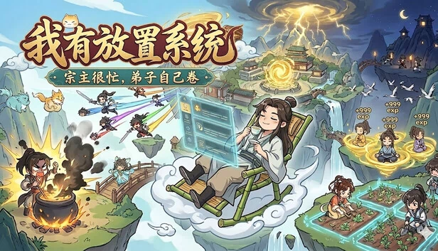 我有放置系统：宗主很忙，弟子自己卷 游戏封面
