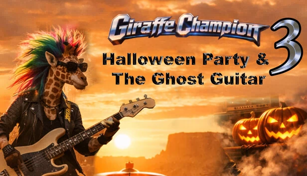 长颈鹿冠军3：万圣节派对与幽灵吉他（Giraffe Champion 3: Halloween Party & The Ghost Guitar） 游戏封面