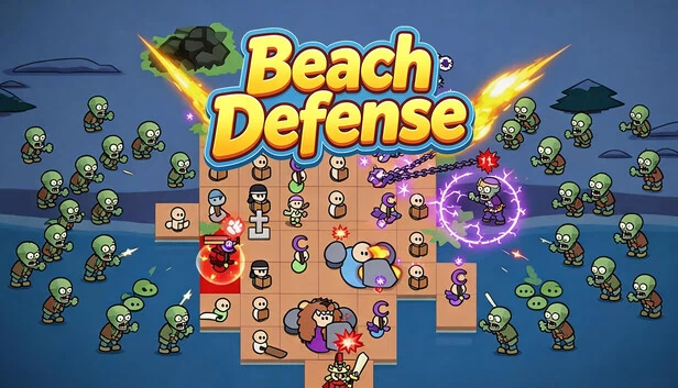海滩防御：僵尸入侵（Beach Defense: Zombie Invasion） 游戏封面