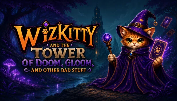 WizKitty与厄运之塔、阴郁及其他糟糕事物（WizKitty and the Tower of Doom, Gloom, and Other Bad Stuff） 游戏封面