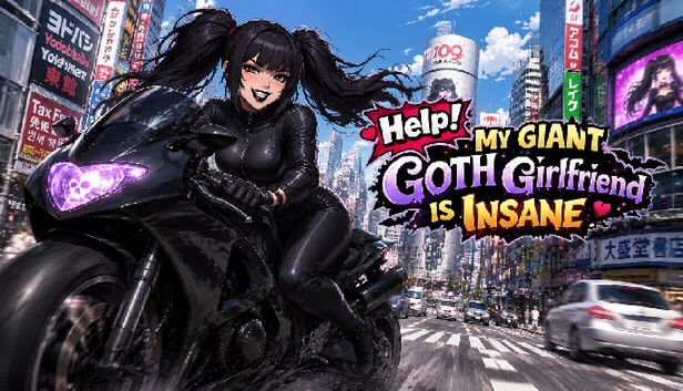 救命！我的巨型哥特女友疯了（Help! My Giant Goth Girlfriend Is Insane） 游戏封面