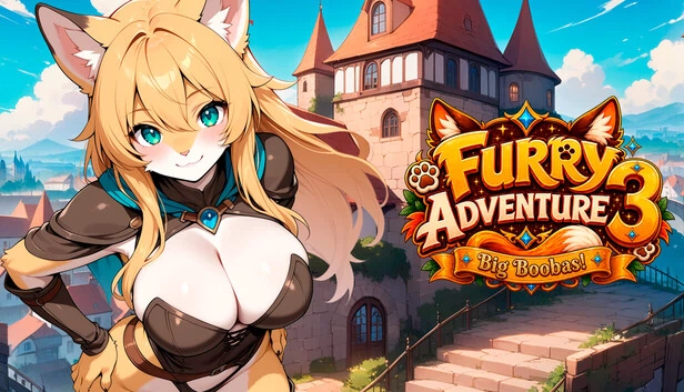 毛茸茸大冒险3 - 巨乳！（Furry Adventure 3 - Big Boobas!） 游戏封面