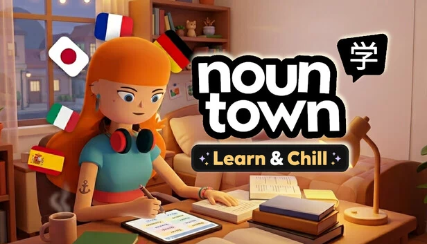 名词小镇：学习与放松（Noun Town: Learn & Chill） 游戏封面