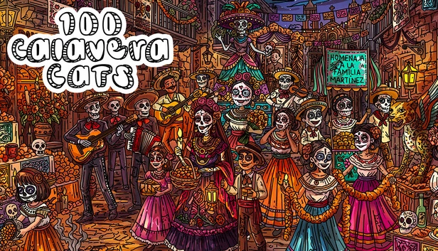 100 骷髅猫（100 Calavera Cats） 游戏封面